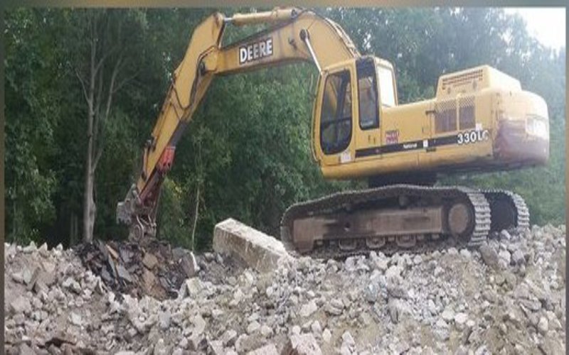 Dumpster Solutions in Camden County for Rock, Concrete, Asphalt and Other Exterior Materials