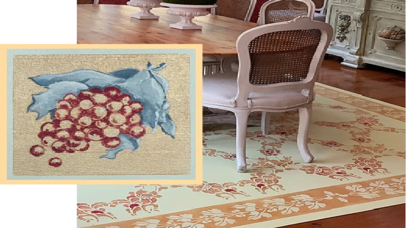 We Specialize in Custom Floorcloths Made to your Size, Shape, Style, and Palette